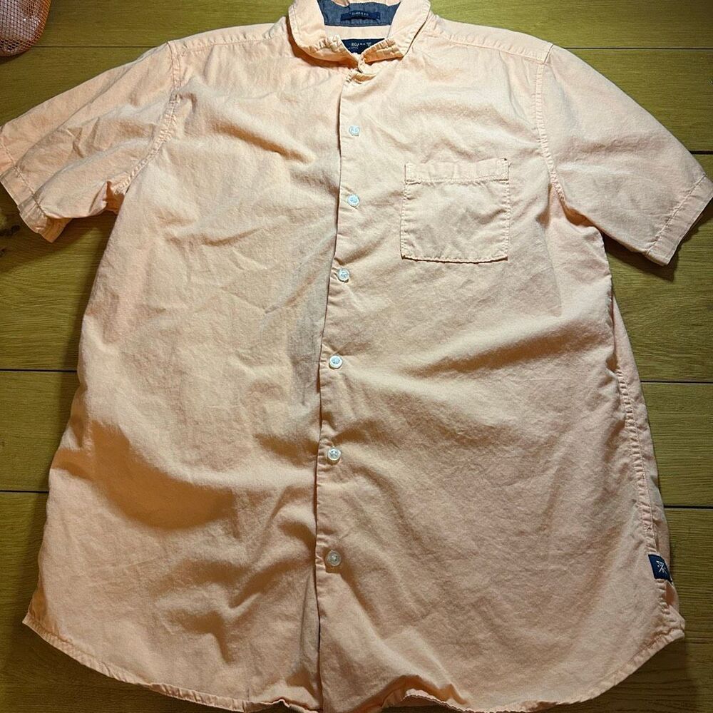 Roark men’s button up orange medium